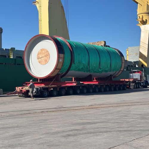 140-metric-ton Mill Shell from Tianjin to Houston